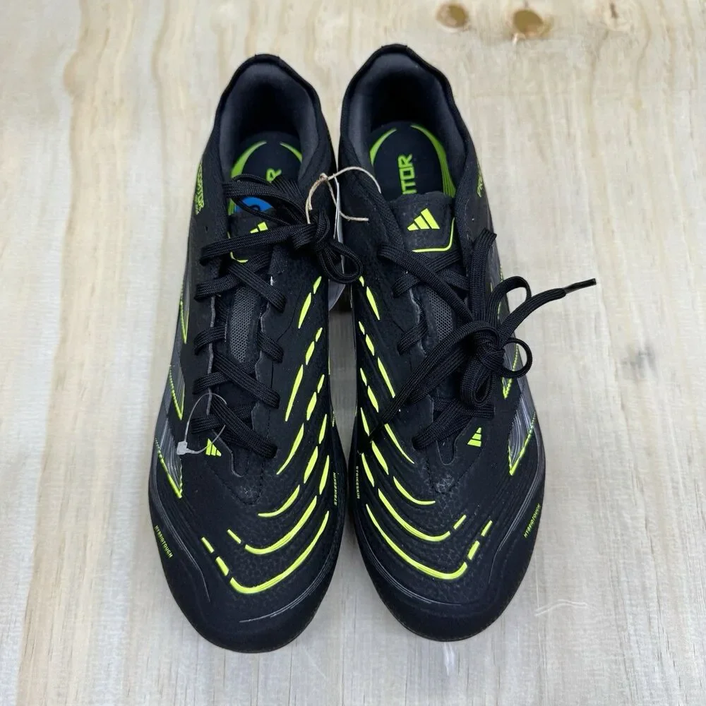 NEW Adidas Predator Pro Firm Ground Soccer Cleats Black Mens Size 10 JI1197